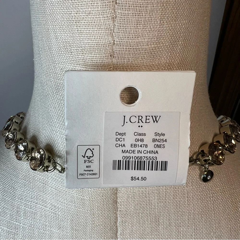J. Crew Factory Crystal Statement Necklace- NWT